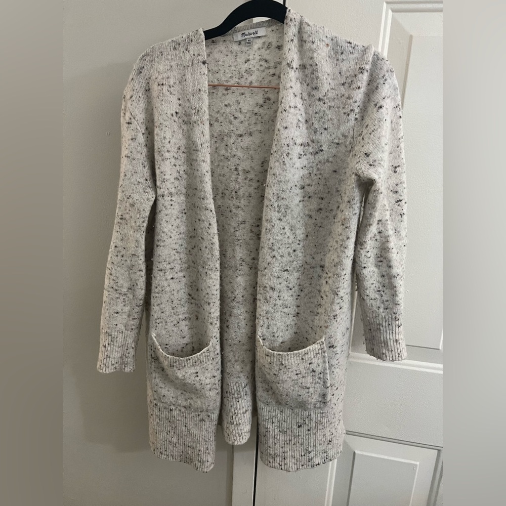 Madewell Gray oversized sweater with pockets